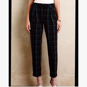 Anthropologie Plaid Pants